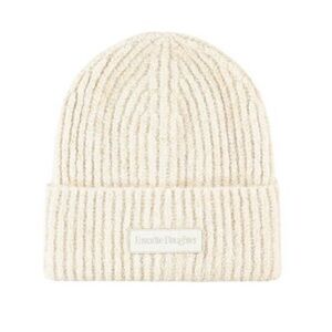 Favorite Daughter Cream Knit Beanie